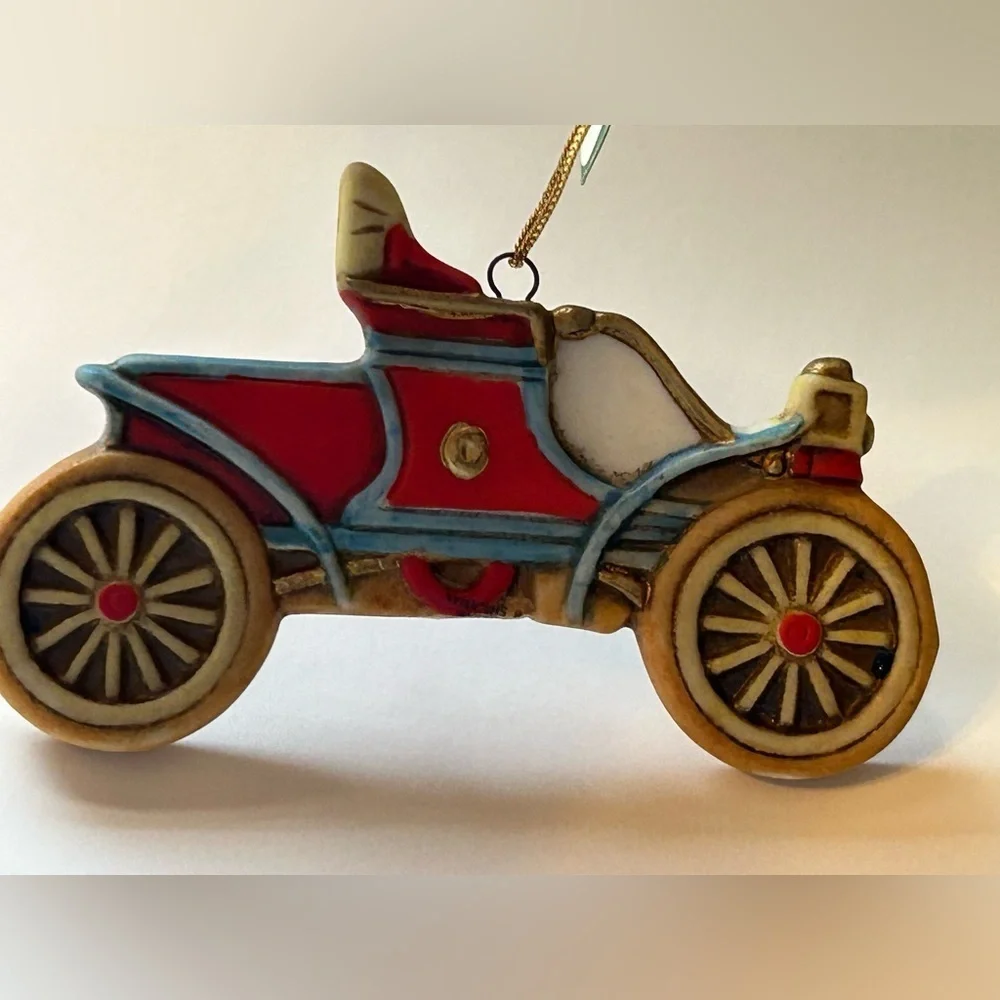 NOS Set of 3 Car Vintage Christmas Ornaments With Tags Limited Edition Decor MCM